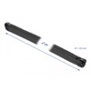 Koszulka pleciona z suwakiem 2 m x 20 mm czarna Delock 19167