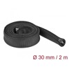 Koszulka pleciona z suwakiem 2 m x 30 mm czarna Delock 19168