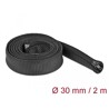 Koszulka pleciona z suwakiem 2 m x 30 mm czarna Delock 19168