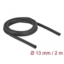 Koszulka tkana 2 m x 13 mm czarna Delock 19171