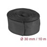 Rękaw tkaninowy z rzepem odporny na ciepło 10 m x 30 mm czarny Delock 19216