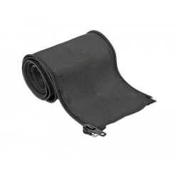 Koszulka tkana z suwakiem 1 m x 35 mm czarna Delock 19218 Koszulka tkana z suwakiem 1 m x 35 mm czarna Delock 19218