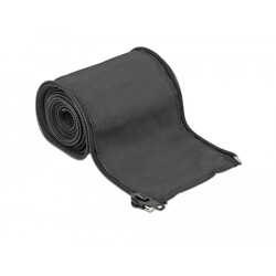 Koszulka tkana z suwakiem 2 m x 35 mm czarna Delock 19220 Koszulka tkana z suwakiem 2 m x 35 mm czarna Delock 19220