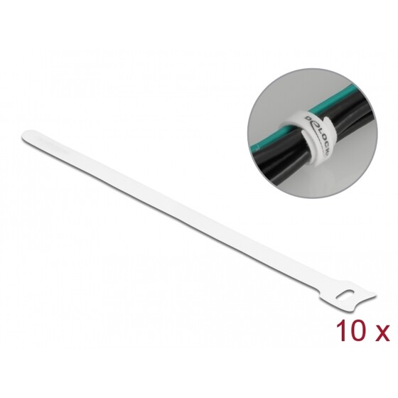 Opaski rzepowe do kabli 250 x 12 mm 10 szt. Delock 19523