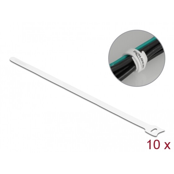 Opaski rzepowe do kabli 300 x 12 mm 10 szt. Delock 19524
