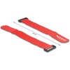 Opaski rzepowe do kabli 280 x 38 mm 3 szt. czerwone Delock 19535