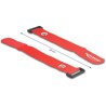 Opaski rzepowe z oczkiem do kabli 280 x 38 mm 3 szt. czerwone Delock 19550
