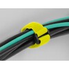 Opaski rzepowe z oczkiem do kabli 280 x 38 mm 3 szt. żółte Delock 19552