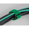 Opaski rzepowe z oczkiem do kabli 280 x 38 mm 3 szt. zielone Delock 19553