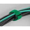 Opaski rzepowe z oczkiem do kabli 280 x 38 mm 3 szt. zielone Delock 19553