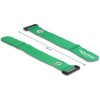 Opaski rzepowe z oczkiem do kabli 280 x 38 mm 3 szt. zielone Delock 19553