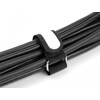 Opaska kablowa rzepowa z uchem i etykietą 203 x 20 mm 5 szt. czarna Delock 19606