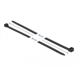 Opaski kablowe 920 x 9 mm 10 szt. czarne Delock 19674