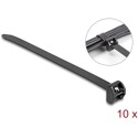 Opaski kablowe z metalową końcówką 203 x 12,7 mm 10 szt. czarne Delock 19726