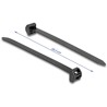 Opaski kablowe z metalową końcówką 203 x 12,7 mm 10 szt. czarne Delock 19726