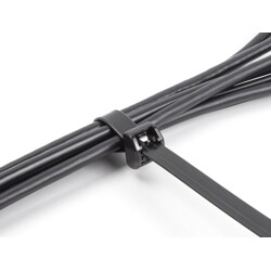 Opaski kablowe z metalową końcówką 203 x 12,7 mm 10 szt. czarne Delock 19726