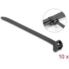 Opaski kablowe z metalową końcówką 343 x 12,7 mm 10 szt. czarne Delock 19727