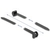 Opaski kablowe z metalową końcówką 343 x 12,7 mm 10 szt. czarne Delock 19727