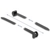 Opaski kablowe z metalową końcówką 343 x 12,7 mm 10 szt. czarne Delock 19727