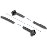 Opaski kablowe z metalową końcówką 343 x 12,7 mm 10 szt. czarne Delock 19727