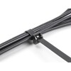 Opaski kablowe z metalową końcówką 343 x 12,7 mm 10 szt. czarne Delock 19727