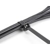 Opaski kablowe z metalową końcówką 343 x 12,7 mm 10 szt. czarne Delock 19727