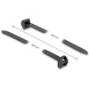 Opaski kablowe z metalową końcówką 406 x 12,7 mm 10 szt. czarne Delock 19728