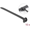 Opaski kablowe z metalową końcówką 457 x 12,7 mm 10 szt. czarne Delock 19730