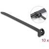 Opaski kablowe z metalową końcówką 457 x 12,7 mm 10 szt. czarne Delock 19730