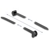 Opaski kablowe z metalową końcówką 457 x 12,7 mm 10 szt. czarne Delock 19730
