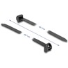 Opaski kablowe z metalową końcówką 457 x 12,7 mm 10 szt. czarne Delock 19730