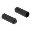 Zatyczki podklejane od wewnątrz 30 x 11 mm 2 szt. czarne Delock 19755