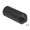 Zatyczki podklejane od wewnątrz 90 x 30 mm 2 szt. czarne Delock 19860