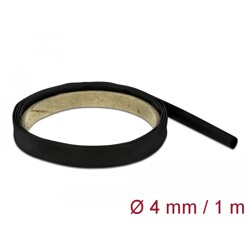 Rurka termokurczliwa 4:1 1 m x 4 mm czarna Delock 19998