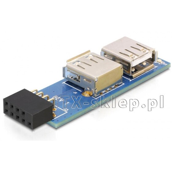 Gniazdo wewnętrzne USB - 2x USB lewe / prawe