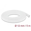 Koszulka pleciona rozciągana 5 m x 12 mm biały Delock 20694