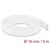 Koszulka pleciona rozciągana 5 m x 19 mm biały Delock 20695