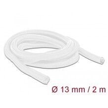 Koszulka pleciona rozciągana 2 m x 13 mm biały Delock 20698
