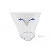 Koszulka pleciona rozciągana 2 m x 13 mm biały Delock 20698