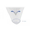Koszulka pleciona rozciągana 2 m x 25 mm biały Delock 20701
