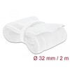 Koszulka pleciona z zapięciem haczyk-pętelka 2 m x 32 mm biały Delock 20703