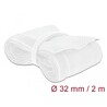 Koszulka pleciona z zapięciem haczyk-pętelka 2 m x 32 mm biały Delock 20703