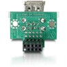 Gniazdo wewnętrzne USB żeńskie  2x USB żeńskie (górne) (odwrotny kierunek)
