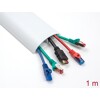 Korytko kablowe 89 x 21 mm długość 1 m biały Delock 20707