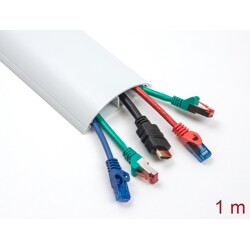 Korytko kablowe 89 x 21 mm długość 1 m biały Delock 20707