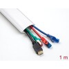 Korytko kablowe kątowe 43 x 23 mm długość 1 m białe Delock 20714