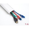 Korytko kablowe kątowe 43 x 23 mm długość 1 m białe Delock 20714