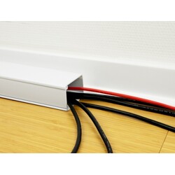 Korytko kablowe z pokrywą 26 x 13 mm długość 1 m białe Delock 20721
