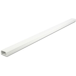 Korytko kablowe z pokrywą 26 x 13 mm długość 1 m białe Delock 20721