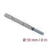 Rękaw kablowy z zatrzaskami 2 m x 10 mm szary/czarny Delock 20725